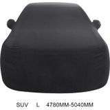 Anti-stof anti-UV warmte-isolerende elastische kracht katoen auto cover voor SUV  maat: L  4.78 m ~ 5.04 m (zwart)