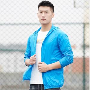 Liefhebbers hooded outdoor winddichte en UV-proof zonwering kleding (kleur: kleur blauw formaat: XL)