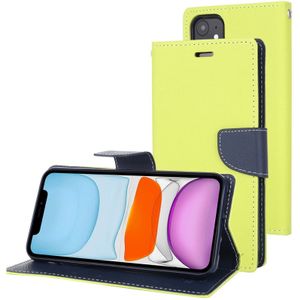 Voor iPhone 11 kwik GOOSPERY FANCY dagboek horizontale Flip lederen draagtas met houder & kaartsleuven & portemonnee (groen)