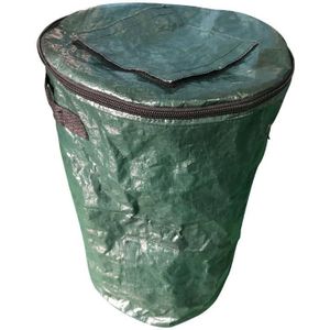 Sealing Probiotics Fermentation Garden Horticulture Tree Leaf Bag Compost Bag  Size: Medium Lid With Window(Dark Black)