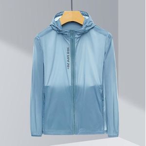 Mens Outdoor UV-proof ademende lichtgewicht UPF 70 + zonnebrandcrme kleding voor koppels (kleur: grijs blauw formaat: XXXL)