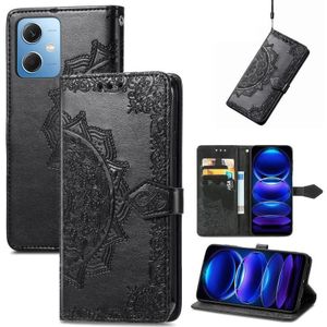 Voor Xiaomi Redmi Note 12 Discovery Mandala Flower relif lederen telefoonhoes