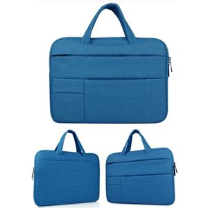 Universele 14 inch Laptoptas met Oxford stof  handvat en meerdere zijvakjes voor MacBook  Samsung  Lenovo  Sony  Dell  Chuwi  Asus  HP (blauw)