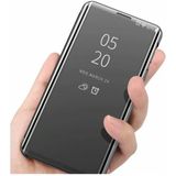 Voor Samsung Galaxy S23 Ultra 5G vergulde spiegel lederen telefoonhoes met houder