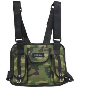 Casual sport rugzak contrast kleur mannen en vrouwen student tas (camouflage)