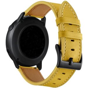 Voor Huawei Watch GT3 Pro 43 mm / 46 mm 22 mm Eerste laag lederen naaigaren horlogeband