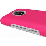 Voor Motorola Moto G6 anti-slip Armor textuur TPU + PC beschermende case terug cover shell (magenta)