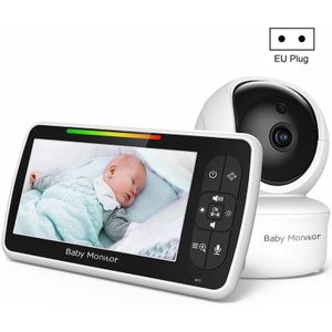 SM650 Draadloze Video Baby Camera Intercom Nachtzicht Temperatuur Monitoring Cam (EU Plug)