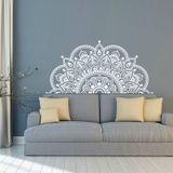2st Mandala bloem PVC verwisselbare persoonlijkheid muur sticker woonkamer slaapkamer sofa achtergrond muur (wit)