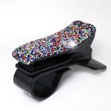 Diamond auto telefoon houder 360 graden roterende creatieve auto dashboard mobiele houders (zwarte kleur mengen)