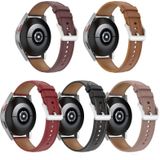 Voor Garmin VivoActive3 Muziek relif Echt lederen horlogeband