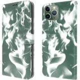 Cloud Mist Patroon Horizontale Flip Leren Case met Houder & Card Slot & Portemonnee voor iPhone 11 Pro Max (Dark Green)