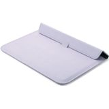 Universele envelop stijl PU lederen draagtas met houder voor uiterst dunne Notebook Tablet PC 13 3 inch  maat: 35x25x1.5cm(Purple)
