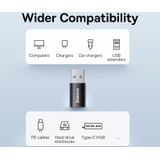 BASEUS ZJJQ000101 Ingenty-serie USB 3.1 Mannelijk naar USB-C / Type-C Vrouw Mini OTG-adapter (Zwart)