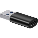 BASEUS ZJJQ000101 Ingenty-serie USB 3.1 Mannelijk naar USB-C / Type-C Vrouw Mini OTG-adapter (Zwart)