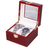 Houten bakverf watch box sieraden opslag display box (2-bit spray verf)