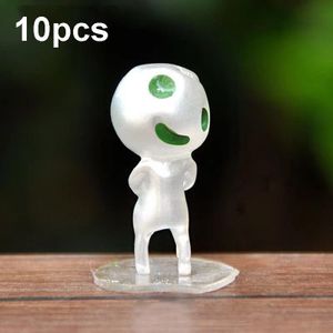 10 stks Nr. 10 Halloween Alien Ghost Micro Landschap Ornament (Groen Licht)