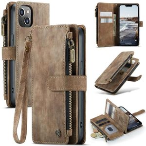 Voor iPhone 14 CaseMe C30 Multifunctionele telefoon lederen tas