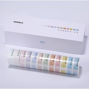 NIIMBOT Hand Account Sticker Fresh Morandi Color Label Paper Gift Box Voor NIIMBOT D11 (Lente)