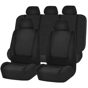 Universele autostoel cover polyester stof autostoel covers autostoel cover voertuig Seat Protector interieur accessoires 9pcs set zwart