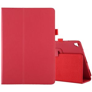 Voor iPad 10 2/10 5 Litchi textuur horizontale Flip lederen draagtas met houder (rood)