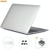 ENKAY 3 in 1 Crystal Laptop Beschermhoes + EU Versie TPU Keyboard Film + Anti-dust Pluggen Set voor MacBook Air 13.3 inch A1932 (2018)(Transparant)