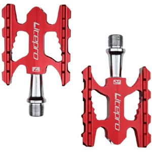 Litepro Ultralight Folding Bike Pedal K3 Fietspedaal  Kleur:Rood