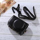 Full Body Camera PU leder Camera Case tas met riem voor Canon PowerShot G7 X Mark II (zwart)