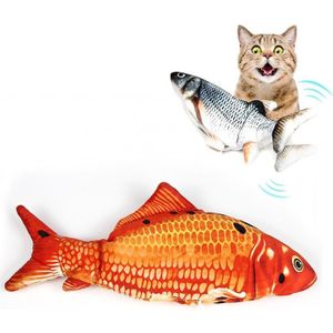 USB Opladen Pet Simulatie Fish Electric Cat Interactive Speelgoed  Grootte: 30cn  Stijl: Rode Karper