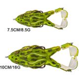 2 STUKS Roterende Been Thunder Frog Simulatie Road Sub-Soft Bait  Specificatie: Groot 10cm 16g(6)