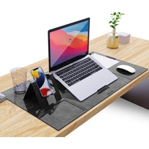 Multifunctional Foldable Phone Bracket Tablet Holder Table Mat(Dark Grey)
