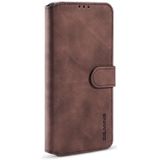 Voor de Samsung Galaxy A52 5G DG. MING Retro Oil Side Horizontale Flip Leather Case met Holder & Card Slots & Wallet(koffie)