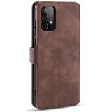 Voor de Samsung Galaxy A52 5G DG. MING Retro Oil Side Horizontale Flip Leather Case met Holder & Card Slots & Wallet(koffie)