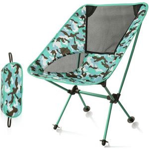 Outdoor camouflage draagbare vouwen Camping stoel licht vissen strandstoel luchtvaart aluminiumlegering rugleuning fauteuil