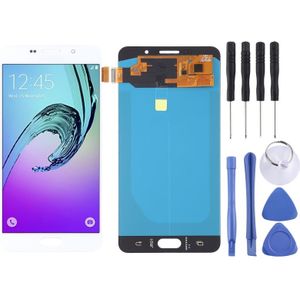 LCD-scherm en digitizer volledige assemblage (OLED-materiaal) voor Galaxy A7 (2016)  A710F  A710F/DS  A710FD  A710M  A710M/DS  A710Y/DS  A7100 (wit)