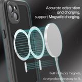 PC + TPU + PET SHOCKPROFE MAGSAFE Waterdichte Telefoonhoes voor iPhone 13