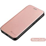 Voor Galaxy S20 Plus TPU+PU gentegreerde voltage magnetische kaarthouder retro lederen behuizing (rosgoud)