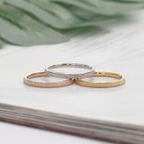 4 PCS Three Lifetimes Titanium Steel Couple Rings Very Fine Frosted Ring  Size: US Size 3(Rose Gold)