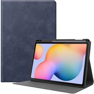 Voor Samsung Galaxy Tab S6 Lite P610 / P615 Cowhide Texture TPU Tablet Horizontale Flip Lederen case met Holder & Sleep / Wake-Up Functie & Pen Slot(Blauw)