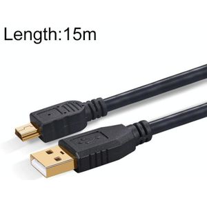 15M Mini 5-PIN naar USB 2.0 Camera-uitbreidingsgegevenskabel