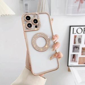 Voor iPhone 11 Pro Max Electroplated Diamond Phone Case (Goud)