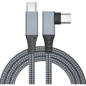 6m USB-C / Type-C naar USB-C / Type-C elleboog 5Gbps 60W USB3.1 Gen1 Snel opladen Data-sync kabel
