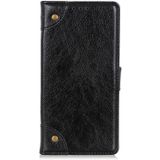 For Nokia X100 Copper Buckle Nappa Texture Leather Phone Case(Black)
