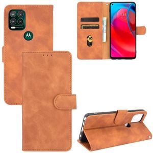 Voor Motorola Moto G Stylus 5G effen kleur huid voelen magnetische gesp horizontale flip kalf textuur PU lederen geval met houder en kaart slots &portemonnee (bruin)