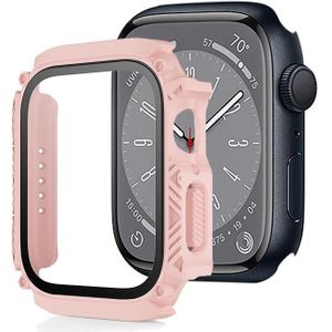 Scherm gehard glas Film Armor waterdichte horlogekast voor Apple Watch Series 8 & 7 45 mm