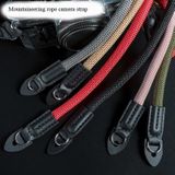 Climbing Rope Camera Strap SLR Camera Retro Wearable Shoulder Strap(Black)