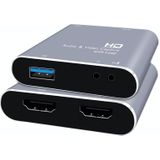 Z37 HDMI Female + Mic naar HDMI Female + Audio + USB HD Video & Audio Capture Card met Loop