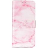 Voor Galaxy S9 roze Marble Pattern horizontale Flip lederen draagtas met houder & kaartsleuven & portemonnee