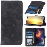 Voor Sony Xperia 1 III Antilope Textuur Magnetische Gesp Horizontale Flip PU Lederen Hoesje met Kaart Slots &Portemonnee &Houder (Zwart)