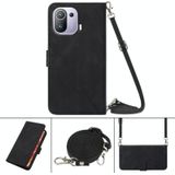 Voor Xiaomi MI 11 Pro Crossbody 3D-relif-flip lederen telefooncase